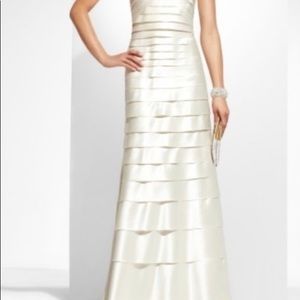 White BGBG Evening gown size 4 worn once
